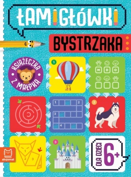 Łamigłówki bystrzaka Książeczka z małpką Labirynty Zadania Dla dzieci 6+