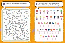 Łamigłówki bystrzaka Książeczka z małpką Labirynty Zadania Dla dzieci 6+