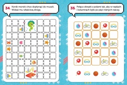 Łamigłówki bystrzaka Książeczka z tygryskiem Labirynty Zadania Dla dzieci 6