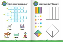 Łamigłówki i krzyżówki Labirynty Pomysłowe zadania dla dzieci 5+