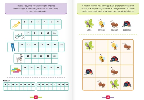 Łamigłówki na cztery pory roku. Aktywizujące zadania do głowy łamania 6+