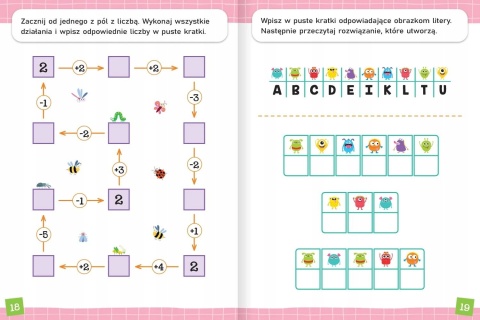 Łamigłówki szczęśliwego przedszkolaka Zadania do rozwiązania dla dzieci 5+