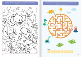 Łamigłówki z dinozaurami Ciekawe zadania do rozwiązania Labirynty