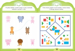 Łamigłówki z lewkiem. Książeczka z naklejkami 4+ Książki dla dzieci