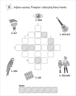 Łamigłówki z ołówkiem 7+ Krzyżówki Labirynty Zadania książeczka dla dzieci