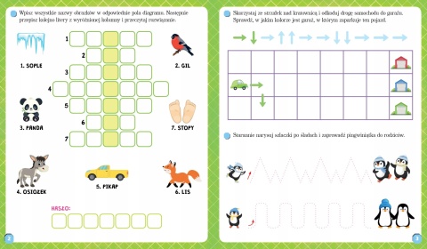 Łamigłówki z wesołą zebrą ZadaniaRysuję rozwiązuję uczę się Od 6 lat