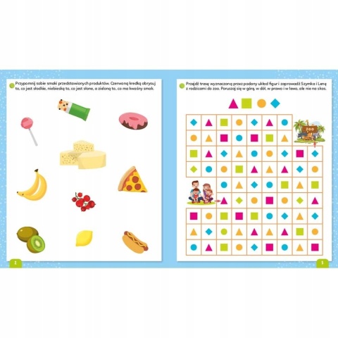 Łamigłówki z wesołym liskiem Uczę się i rozwiązuję Zadania dla dzieci 5 lat