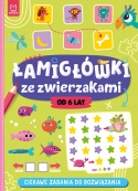 Łamigłówki ze zwierzakami Ciekawe zadania do rozwiązania książka dla dzieci