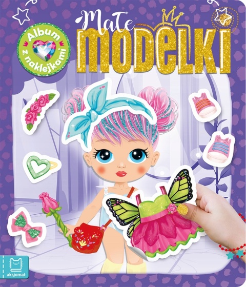 Małe modelki Album z naklejkami Książeczka kreatywna aktywizująca Naklejki