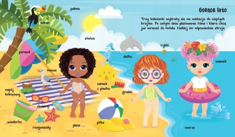 Małe modelki Album z naklejkami Książeczka kreatywna aktywizująca Naklejki