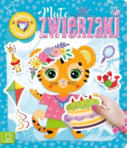 Małe zwierzaki Album z naklejkami Książęczka kreatywna Aktywizująca