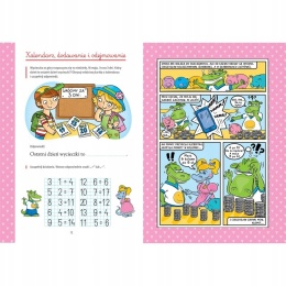 Matematyka ze smokami. Klasa 1 Działania łamigłówki komiks książka