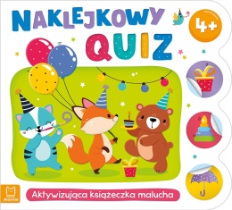 Naklejkowy quiz 4+ Aktywizująca książeczka malucha Zadania + naklejski