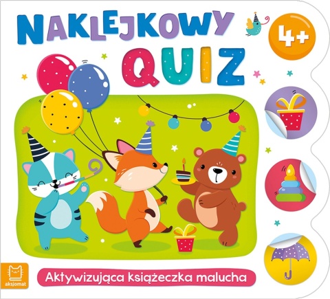 Naklejkowy quiz 4+ Aktywizująca książeczka malucha Zadania + naklejski