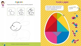 Pierwszy elementarz 5-latka Nauka zabawa wycinanki naklejki piosenki