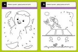 Połącz kropki Łamigłówki przedszkolaka zadania od 5 lat książka dla dzieci