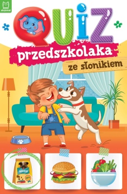 Quiz przedszkolaka z słonikiem książki dla dzieci zadania