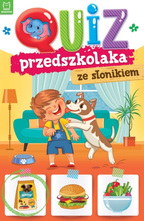 Quiz przedszkolaka z słonikiem książki dla dzieci zadania