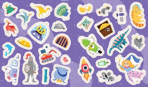 Świat chłopców Album z naklejkami Książeczka edukacyjna dla dzieci Naklejki