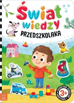 Świat wiedzy przedszkolaka Edukacyjna książeczka z naklejkami 3+