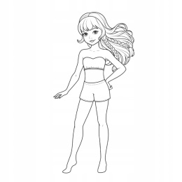 TOP Modelki Szkicownik dla pomysłowej projektantki Kolorowanka Malowanka