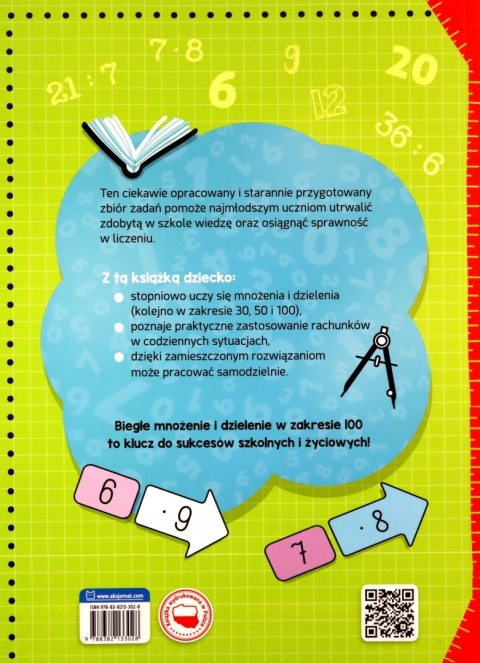 Tabliczka mnożenia Ćwiczenia w liczeniu Zbiór zadań klasa 1-3 Wydanie II