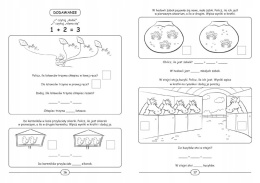 Uczymy się liczyć książka dla dzieci z naklejkami Zadania Nauka liczenia