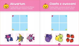 Zabawy malucha z kurczątkiem Aktywizująca książeczka z naklejkami puzzlami