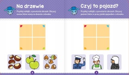 Zabawy malucha z osiołkiem Aktywizująca książeczka z naklejkami puzzlami