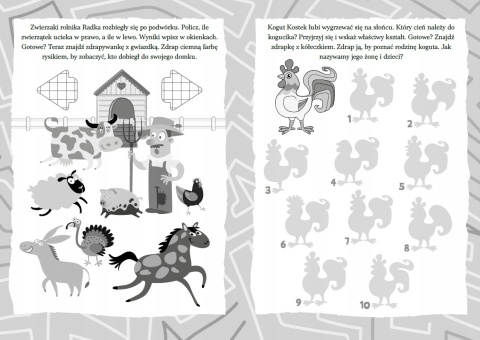 Zwierzęta na wsi Zadanka zdrapywanki Zadania i ćwiczenia dla dzieci zdrapki