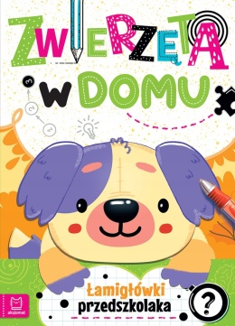 Zwierzęta w domu. Łamigłówki przedszkolaka krzyżówki labirynty zadania