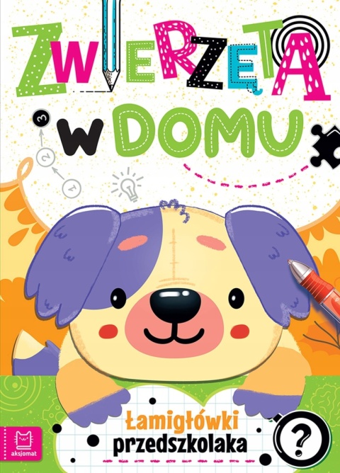 Zwierzęta w domu. Łamigłówki przedszkolaka krzyżówki labirynty zadania
