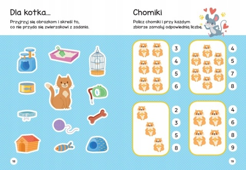 Zwierzęta w domu. Łamigłówki przedszkolaka krzyżówki labirynty zadania