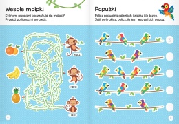 Zwierzęta w zoo. Łamigłówki przedszkolaka krzyżówki labirynty zadania