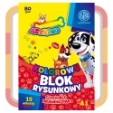 BLOK rysunkowy KOLOROWY A3 80g - 15 arkuszy ASTRA