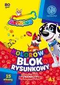 BLOK rysunkowy KOLOROWY A3 80g - 15 arkuszy ASTRA