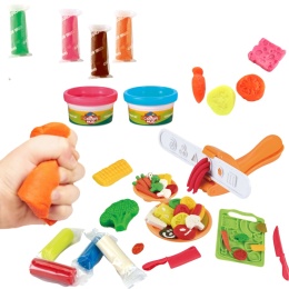 CIASTOLINA MASA PLASTYCZNA ZESTAW KREATYWNY DLA DZIECI Z WZORNIKIEM DESKA