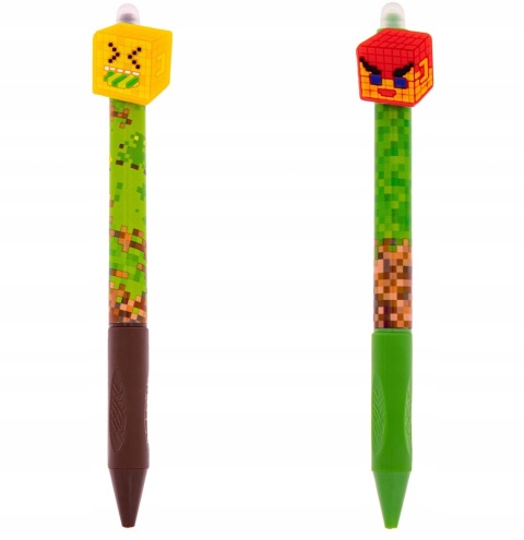 DŁUGOPIS AUTOMATYCZNY WYMAZYWALNY Z GUMOWYM UCHWYTEM PIXEL ONE 2 SZT ASTRA