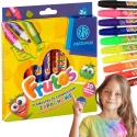 FLAMASTRY MAZAKI ZE STEMPELKAMI ZAPACHOWE OWOCOWE 10 kolorów FRUTOS ASTRA