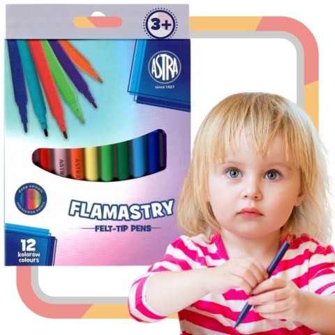 Flamastry Astra 12 szt.