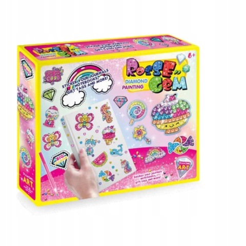 HAFT DIAMENTOWY MALOWANIE DIAMENTAMI MOZAIKA 5D DIY DLA DZIECI