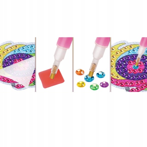 HAFT DIAMENTOWY MALOWANIE DIAMENTAMI MOZAIKA 5D DIY DLA DZIECI