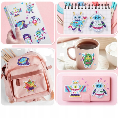 HAFT DIAMENTOWY MALOWANIE DIAMENTAMI MOZAIKA 5D DIY DLA DZIECI