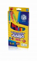 KREDKI OŁÓWKOWE JUMBO DWUSTRONNE TRÓJKĄTNE ASTRA