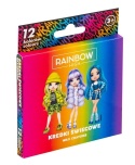 KREDKI ŚWIECOWE 12-KOL RAINBOW HIGH ASTRA