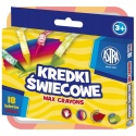 KREDKI ŚWIECOWE 18 KOLORÓW, ASTRA, 1SZT.