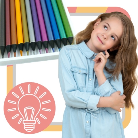 Kredki ołówkowe metaliczne z czarnego drewna Astra 12 kolorów