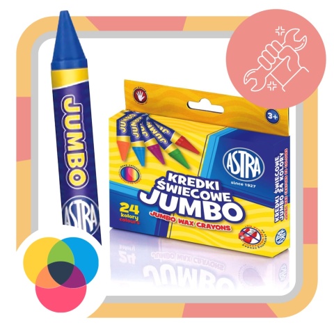Kredki świecowe Astra 24 szt.