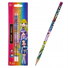 Ołówek z gumką Rainbow High Astra HB 2 szt.