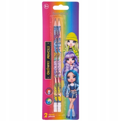 Ołówek z gumką Rainbow High Astra HB 2 szt.